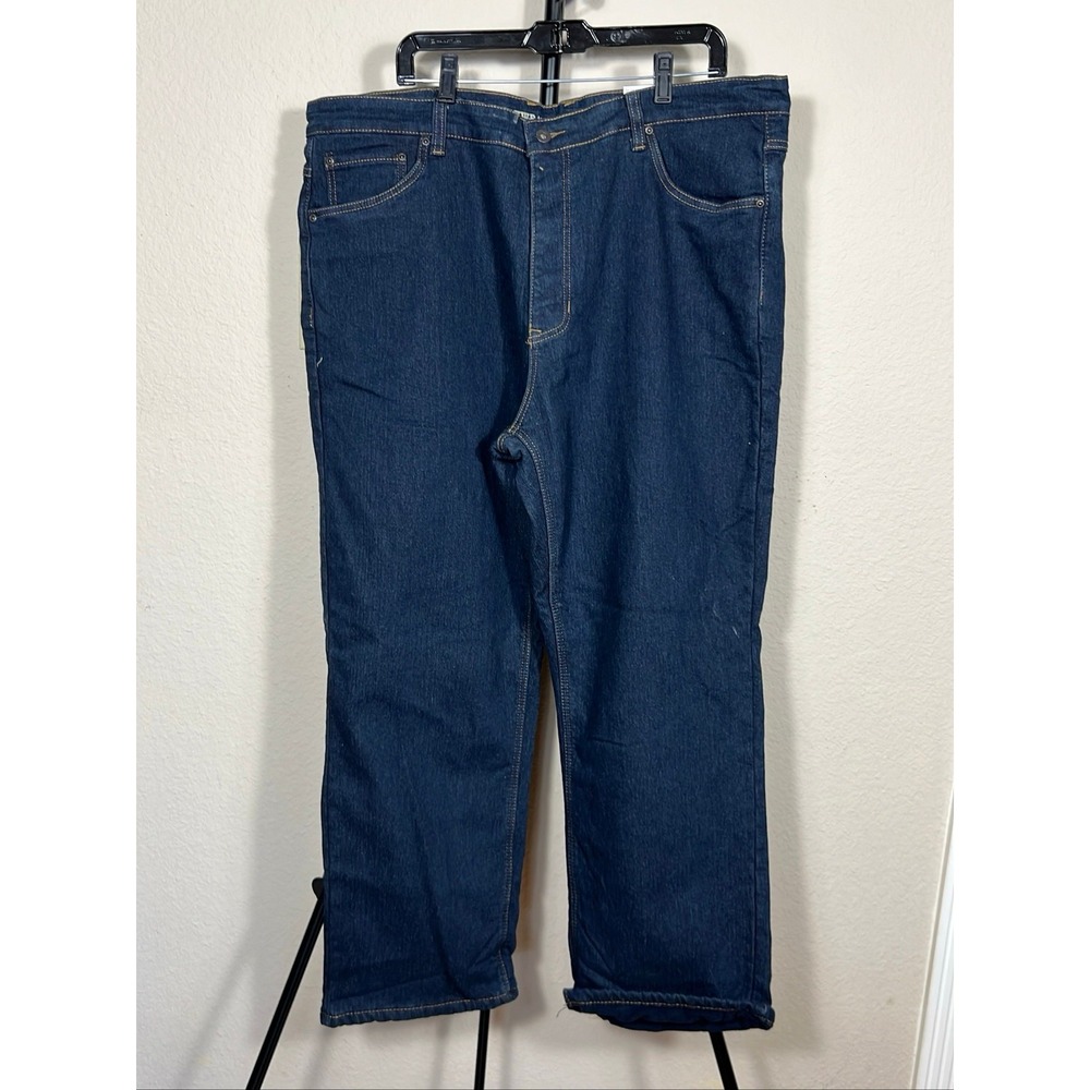 Smiths Men's 42x30 Fleece-Lined Stretch Denim Jeans Blue 5-Pocket Workwear New